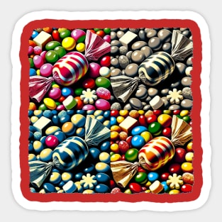 Candy Christmas: Pop Art Extravaganza - Classic Christmas Sticker